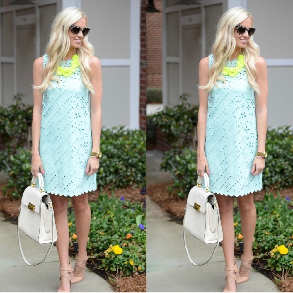 J. Crew - Laser Cut Floral Shift Dress